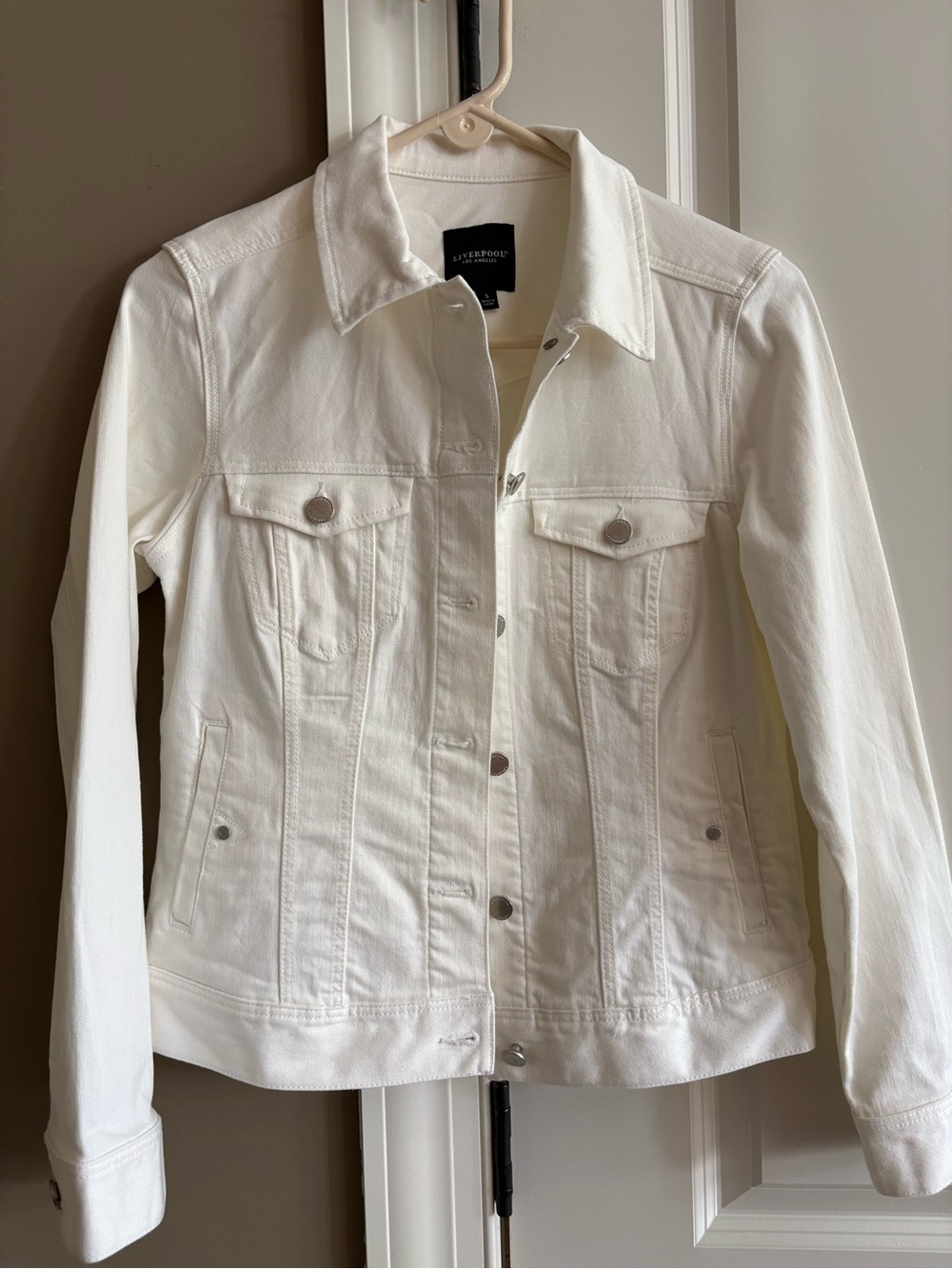 Liverpool white jean jacket